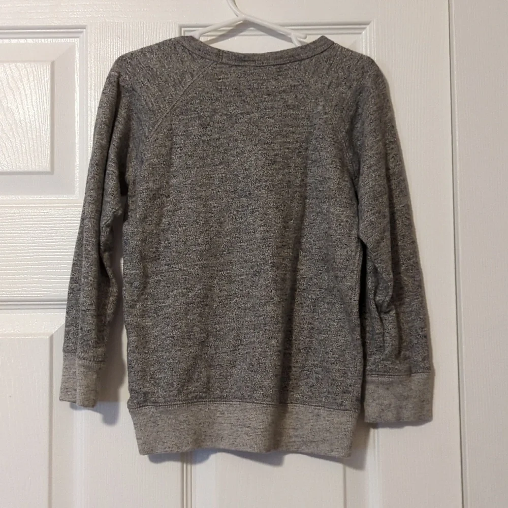 Baby Gap Boys Textured Heather Gray Sweatshirt Size 5